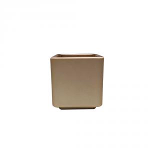方形金色蜡烛玻璃罐可重复使用(金）-台湾制
