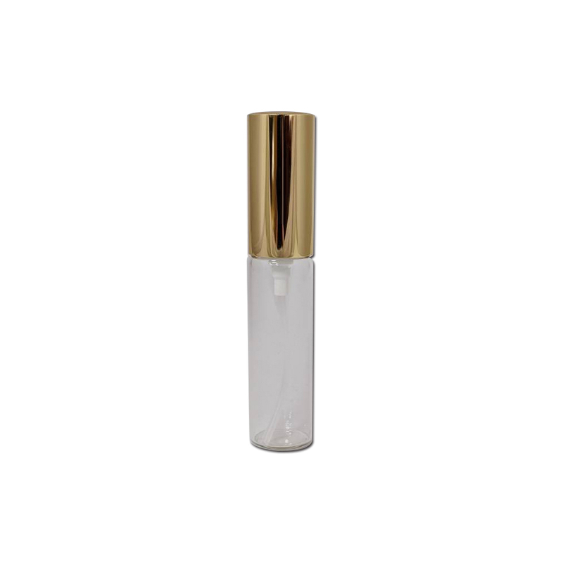 10ml 携带式金色喷雾圆柱玻璃空瓶