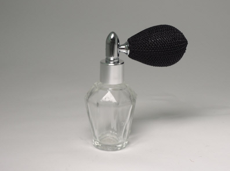 优雅球喷头钻石造型香水玻璃瓶